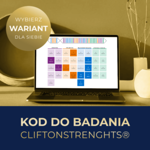 Grafika prezentująca produkt - kod do Badania Cliftonstrenghts