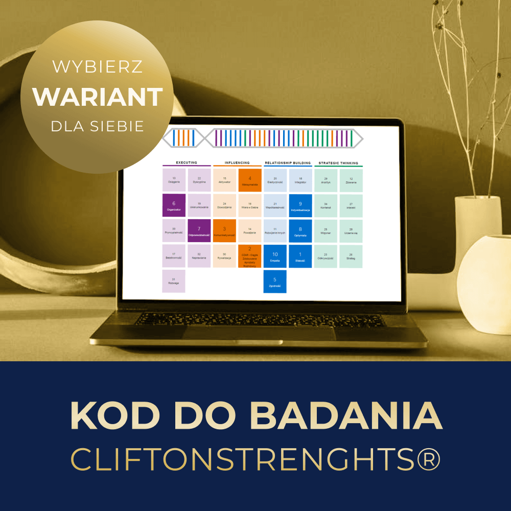 Grafika prezentująca produkt - kod do Badania Cliftonstrenghts